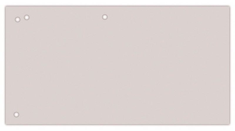 Separatoare carton pentru biblioraft, 190 g/mp, 105 x 240mm, 100/set, Office Products Duo - gri