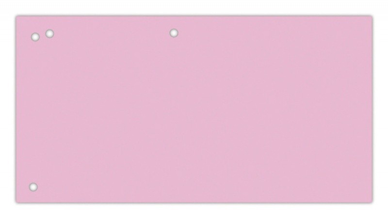 Separatoare carton pentru biblioraft, 190 g/mp, 105 x 240mm, 100/set, Office Products Duo - roz