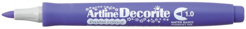 Marker ARTLINE Decorite, varf rotund 1.0mm - violet pastel