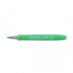 Marker ARTLINE Decorite, varf flexibil (tip pensula) - verde neon