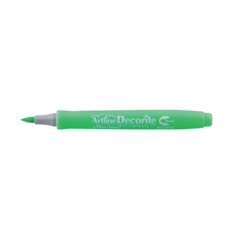 Marker ARTLINE Decorite, varf flexibil (tip pensula) - verde neon