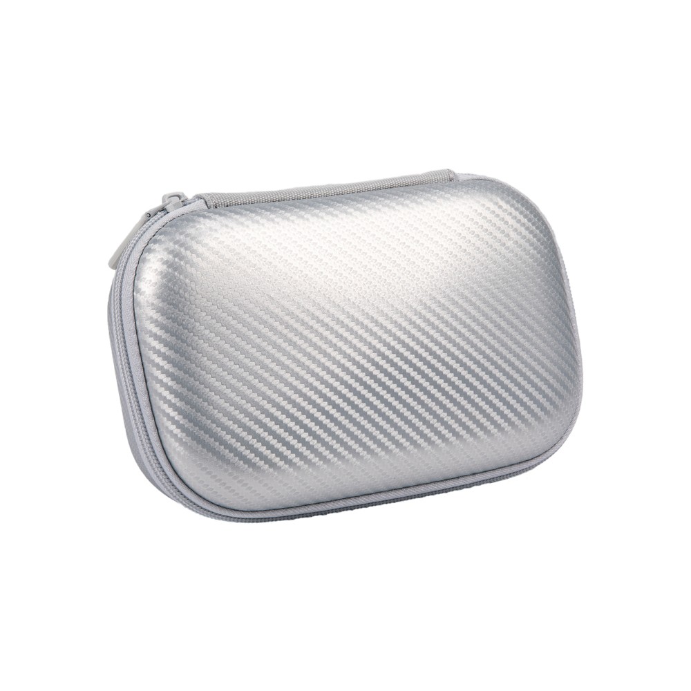 Penar cu fermoar ZIPIT Carbon Storage Box cu buzunar interior- Silver