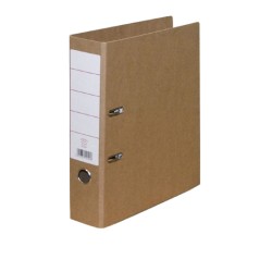 Biblioraft A4, margine metalica, 80mm, AURORA - carton reciclat